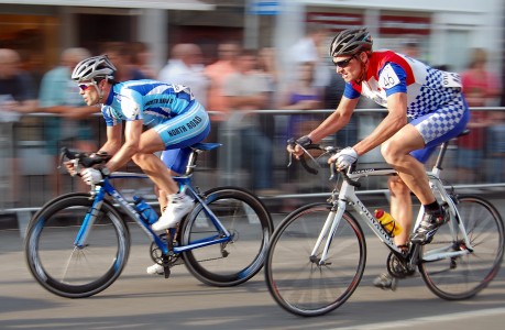 Once a year the streets of Otley are closed for an evening to clear a course for the annual cycle race. This year's event - the 24th - once again saw riders weaving through the tight closed circuit in a day of thrills, spills and pedal power.