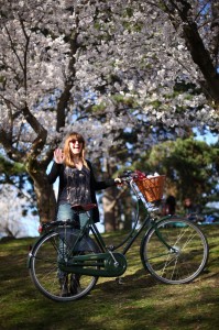 Someone got another lovely bike for her birthday.