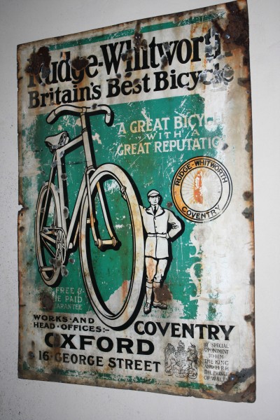 Rudge Whitworth Bicycle advert Coventry Transport Museum