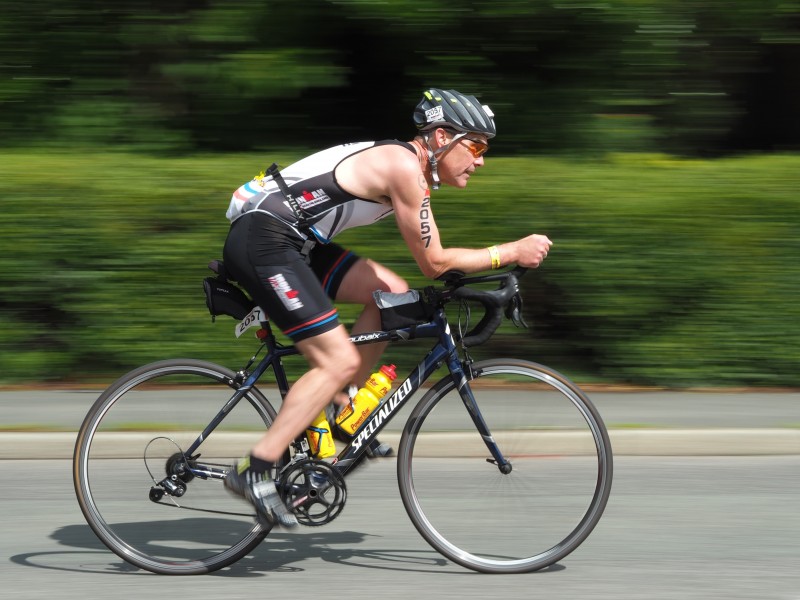UK Ironman 2015 competitor - cycling