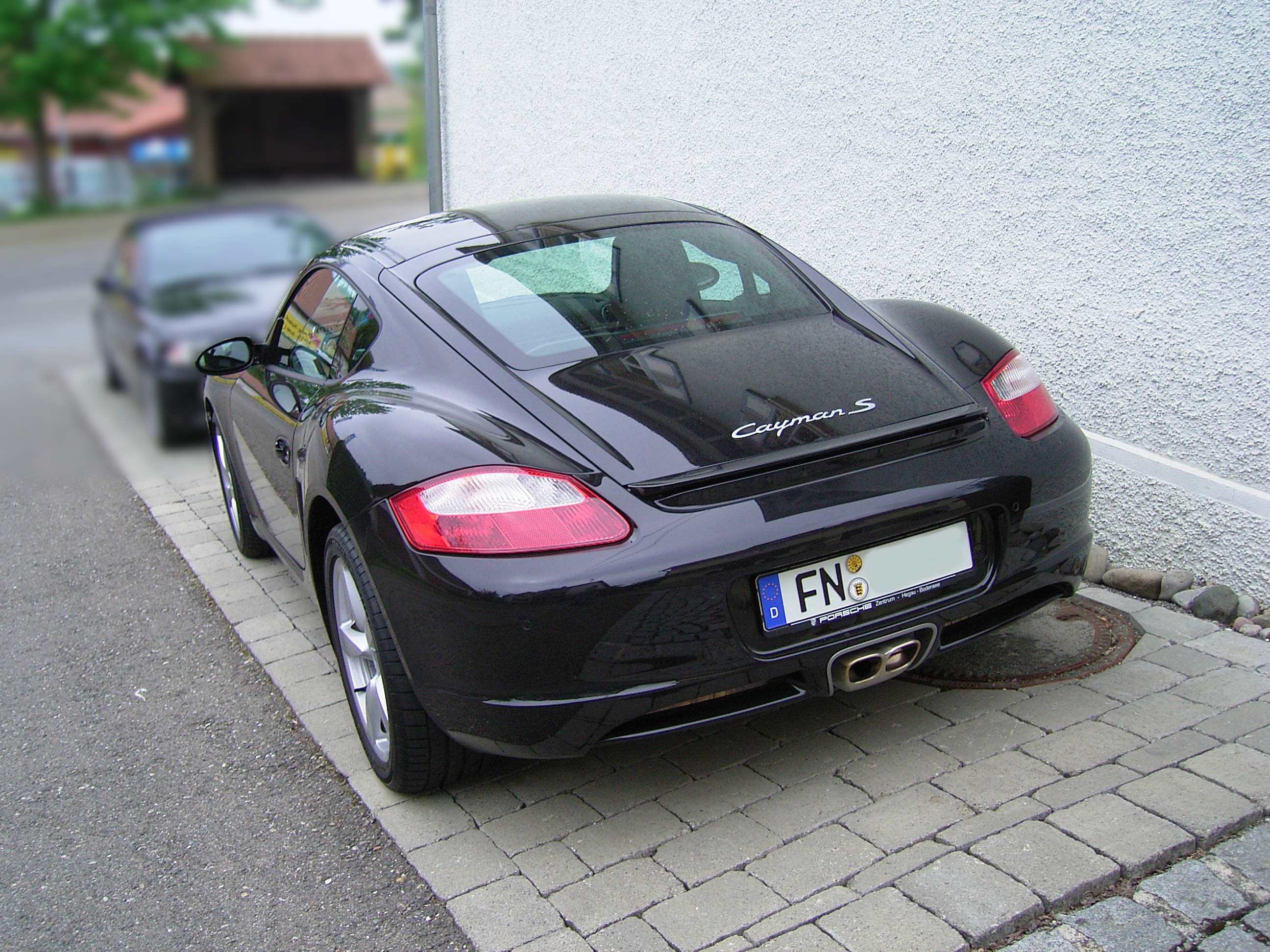 Porsche Cayman (Black) - Back 1