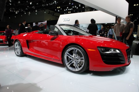 Audi R8 Spyder at LA Auto Show 2009.