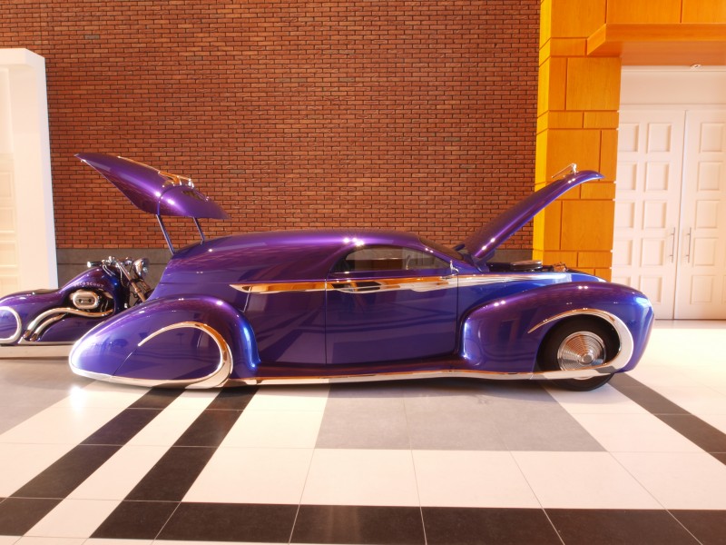 1939 Ford Candy Purple Leadsled Harley Combo p2