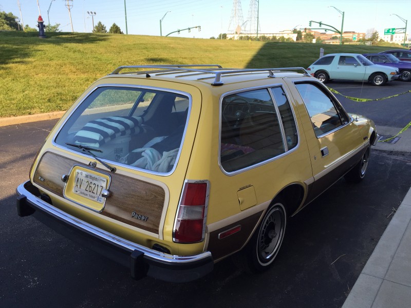 1977 AMC Pacer DL wagon AMO 2015 meet in yellow 2of6