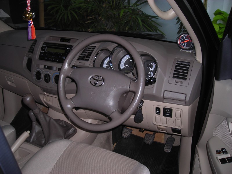 Driver's seat of a Toyota Hi-Lux Vigo 4 x 4
