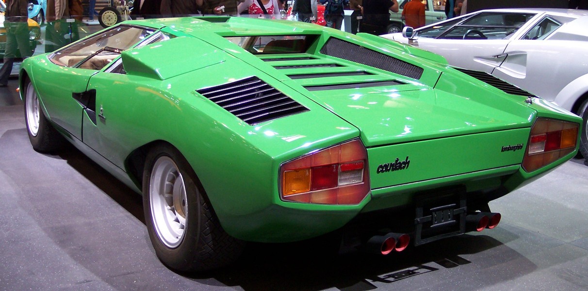 Lamborghini Countach green hl TCE
