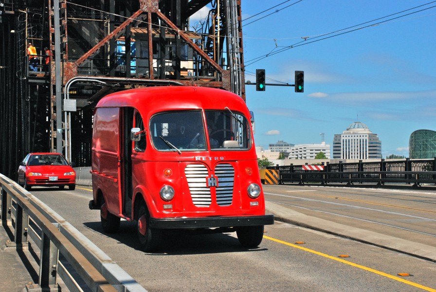 Preserved International Harvester Metro Van in Portland in 2012