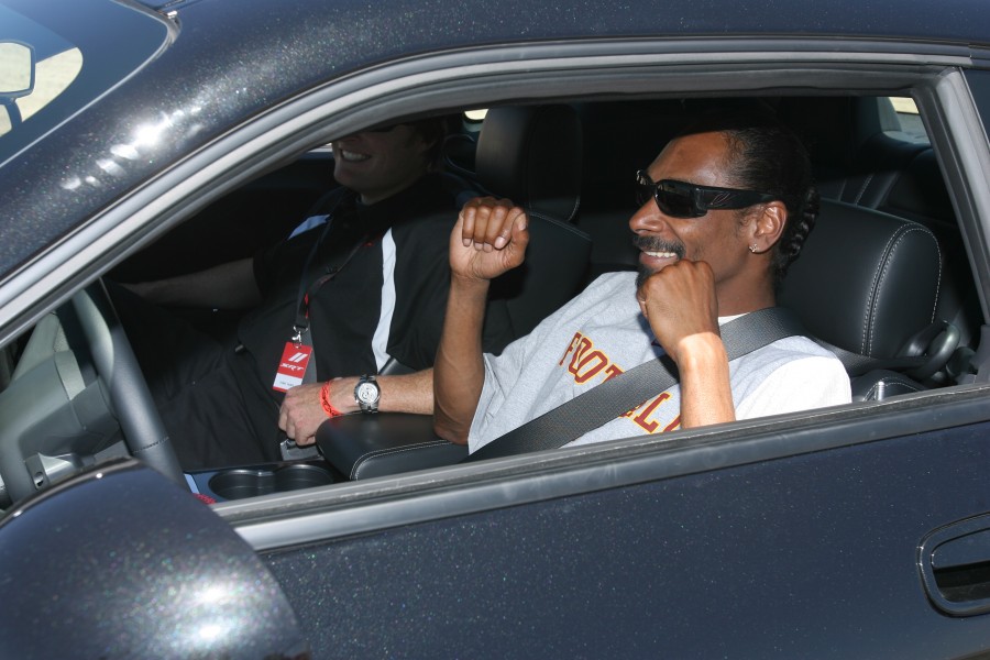 Snoop Dogg in car