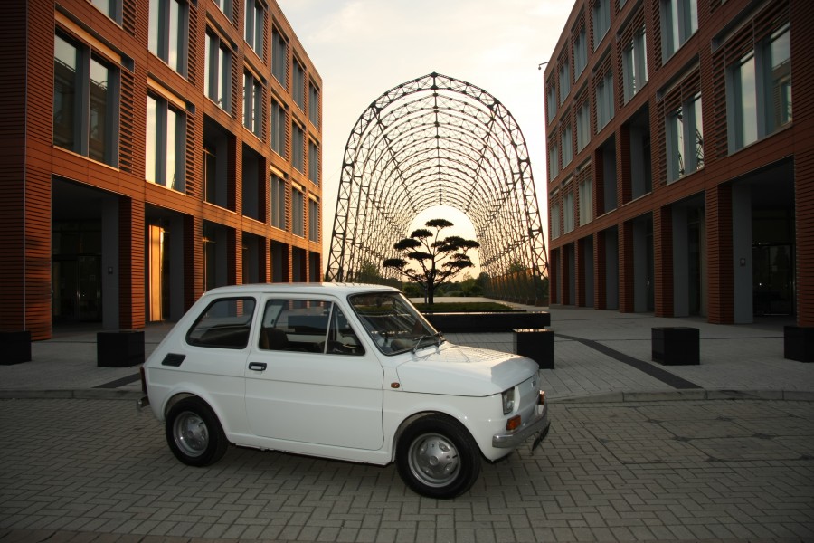 White left hand drive Fiat 126 produced in 1973 11