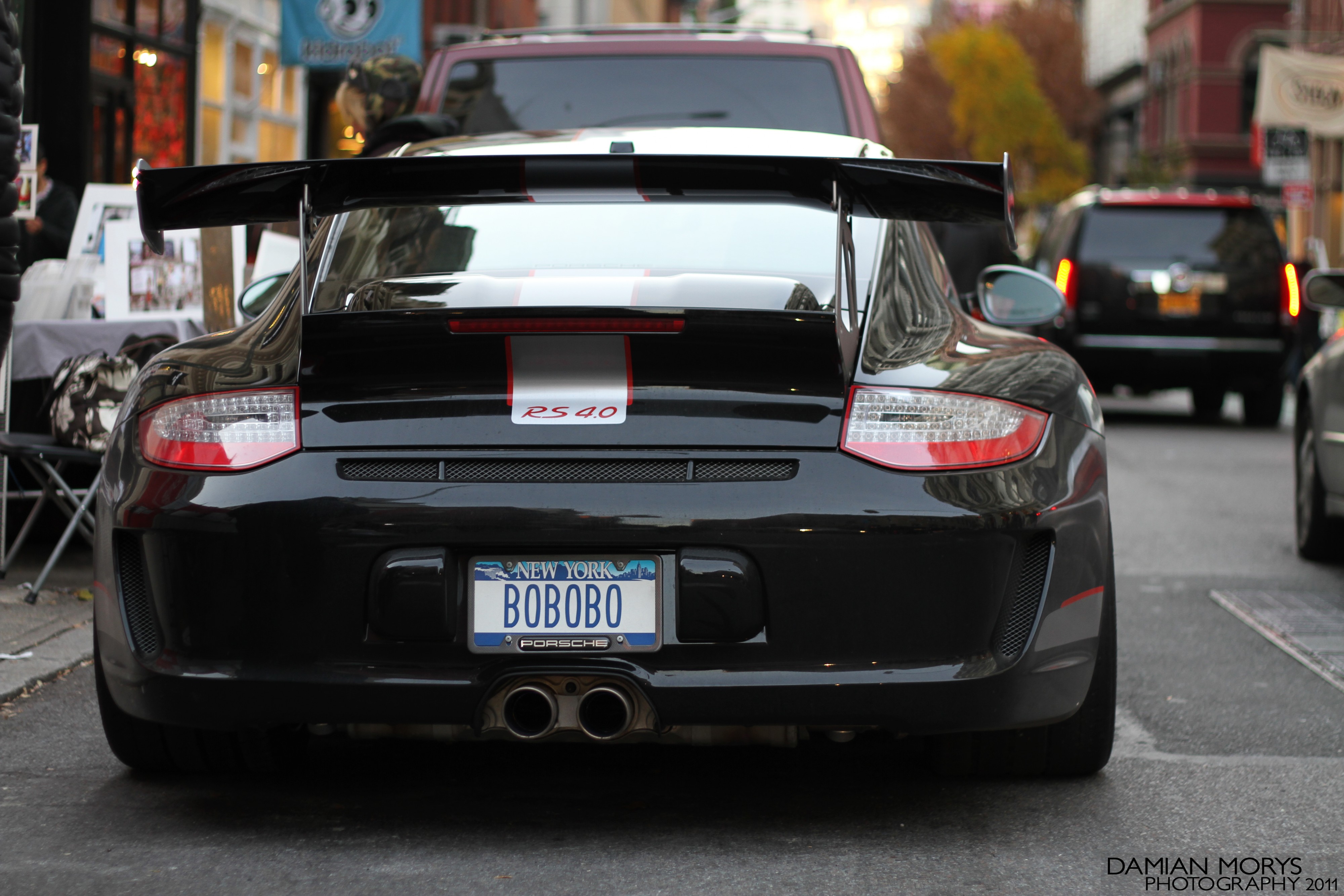 Porsche 997 GT3 RS 4.0 rear view in SoHo NYC