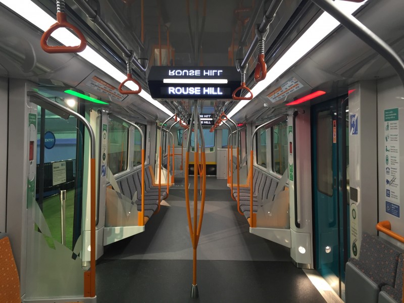 Sydney Metro train interior