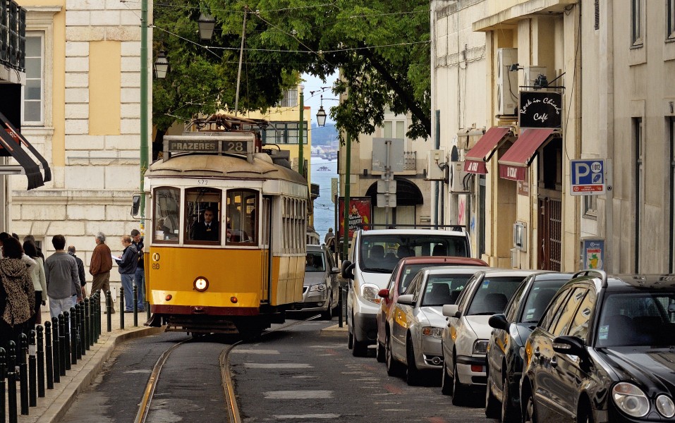 Tram 28 Lisbon Portuguese