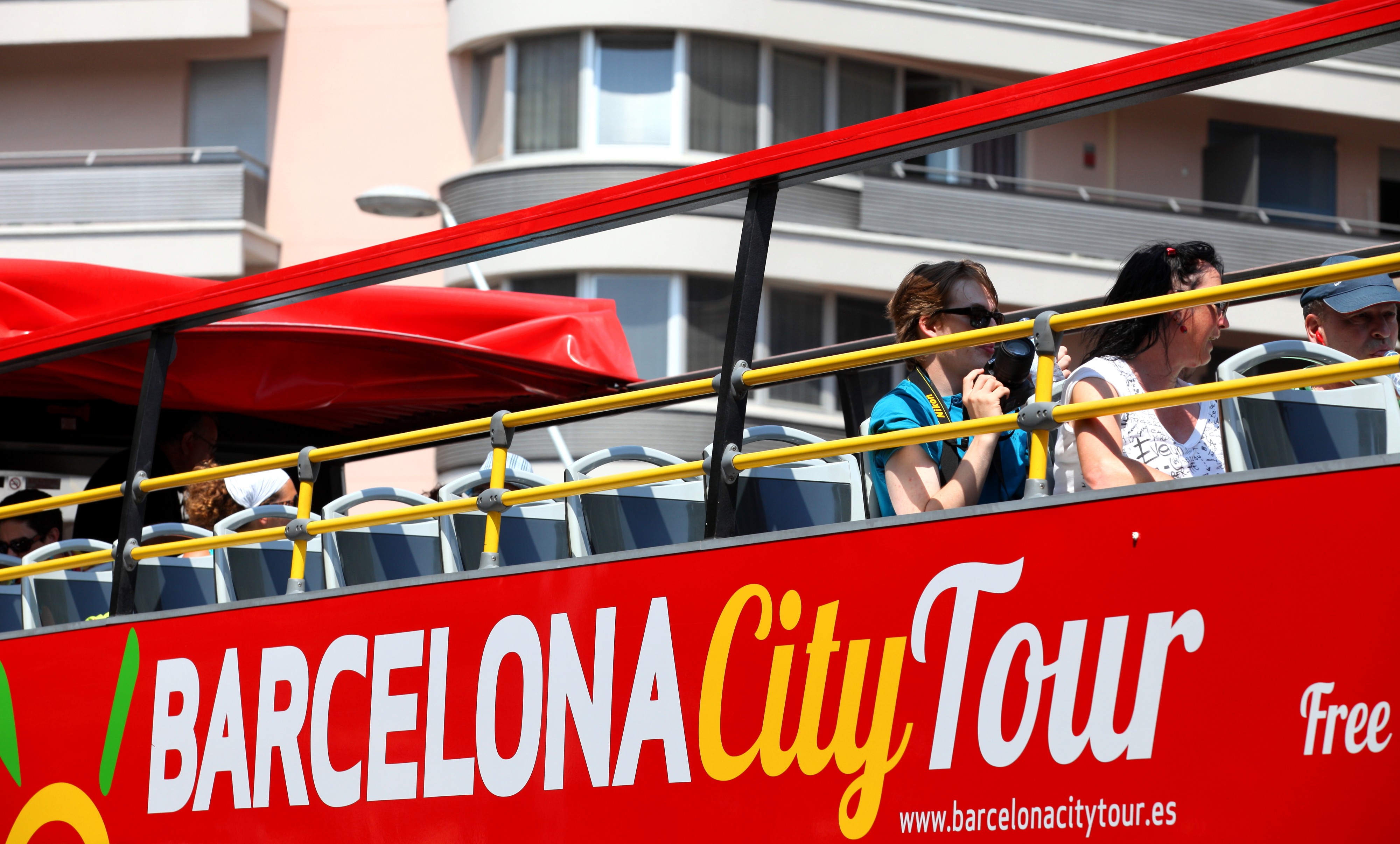a Barcelona city tour bus, Barcelona, Spain, Europe, August 2013, picture 59