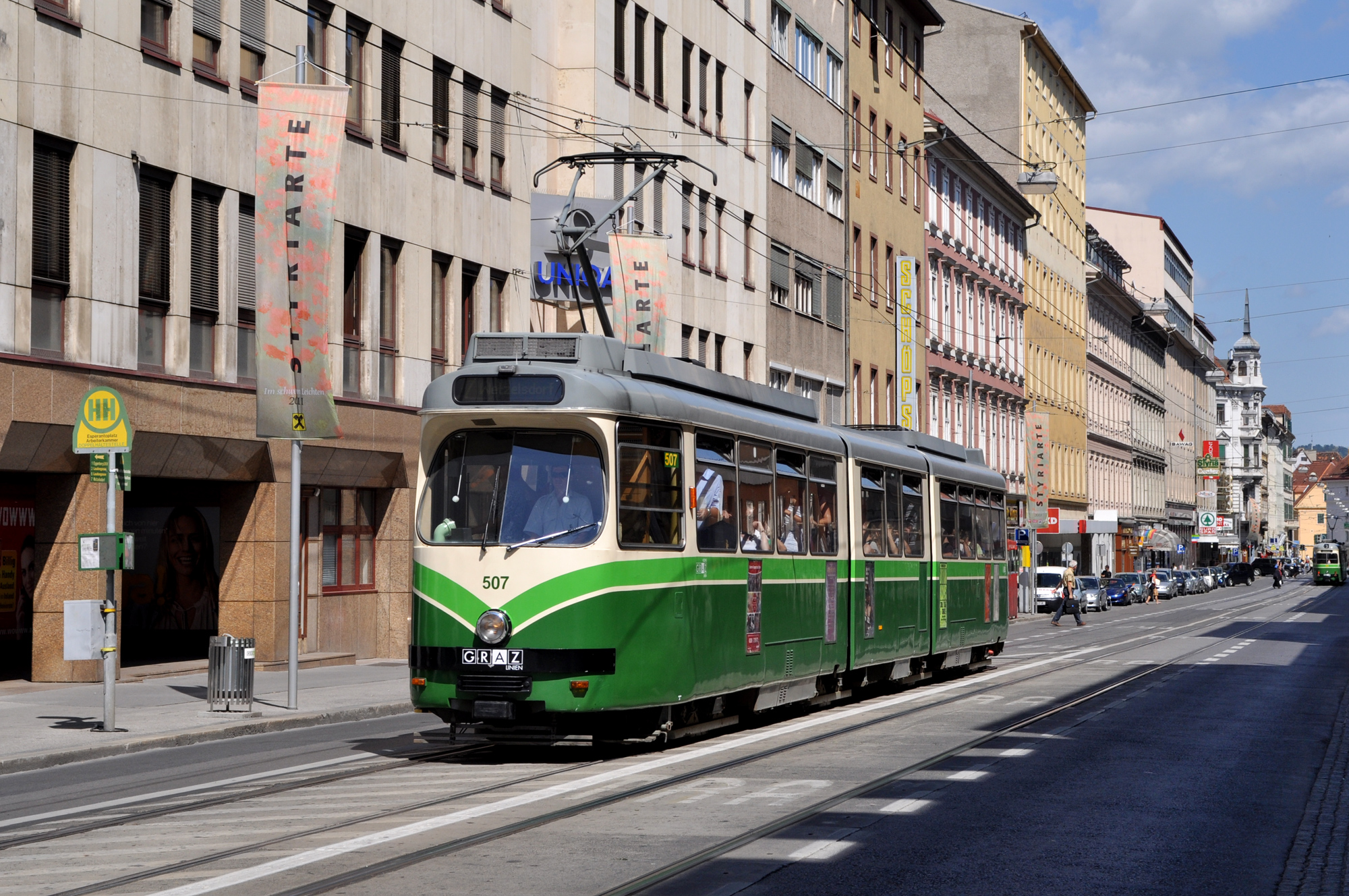 Tram Graz 507 7 Esperantoplatz