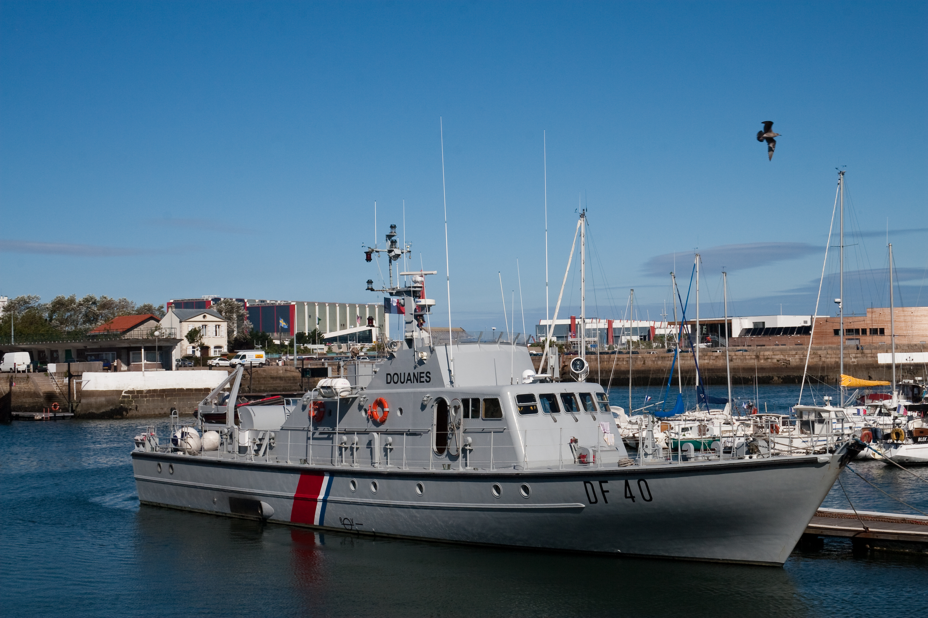 Cherbourg Harbour DF 40 French Customs Service Patrol Vessel 2009 08 31