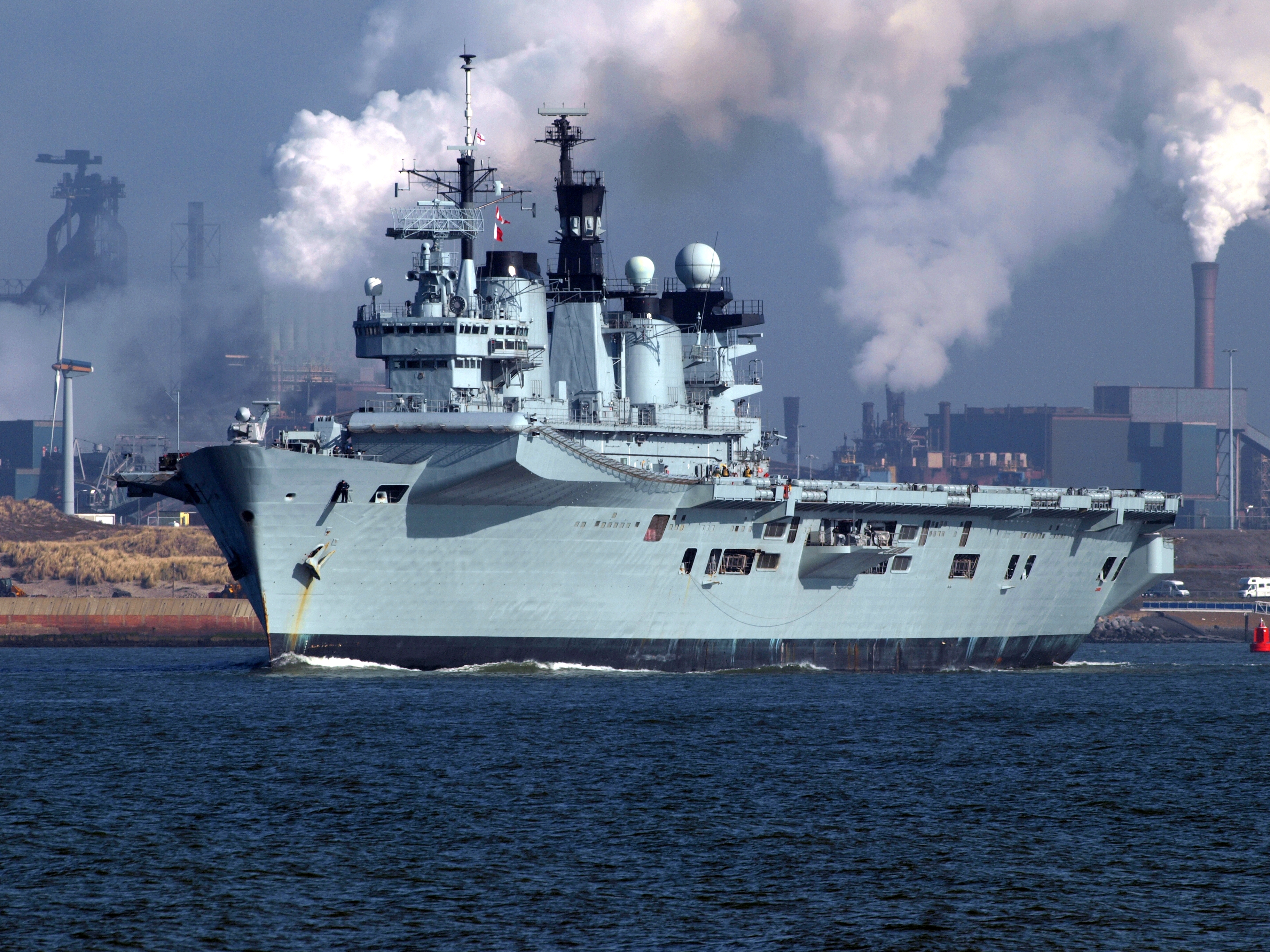 HMS Illustrious (R06) at Port of Amsterdam, 02Mar2009 p3