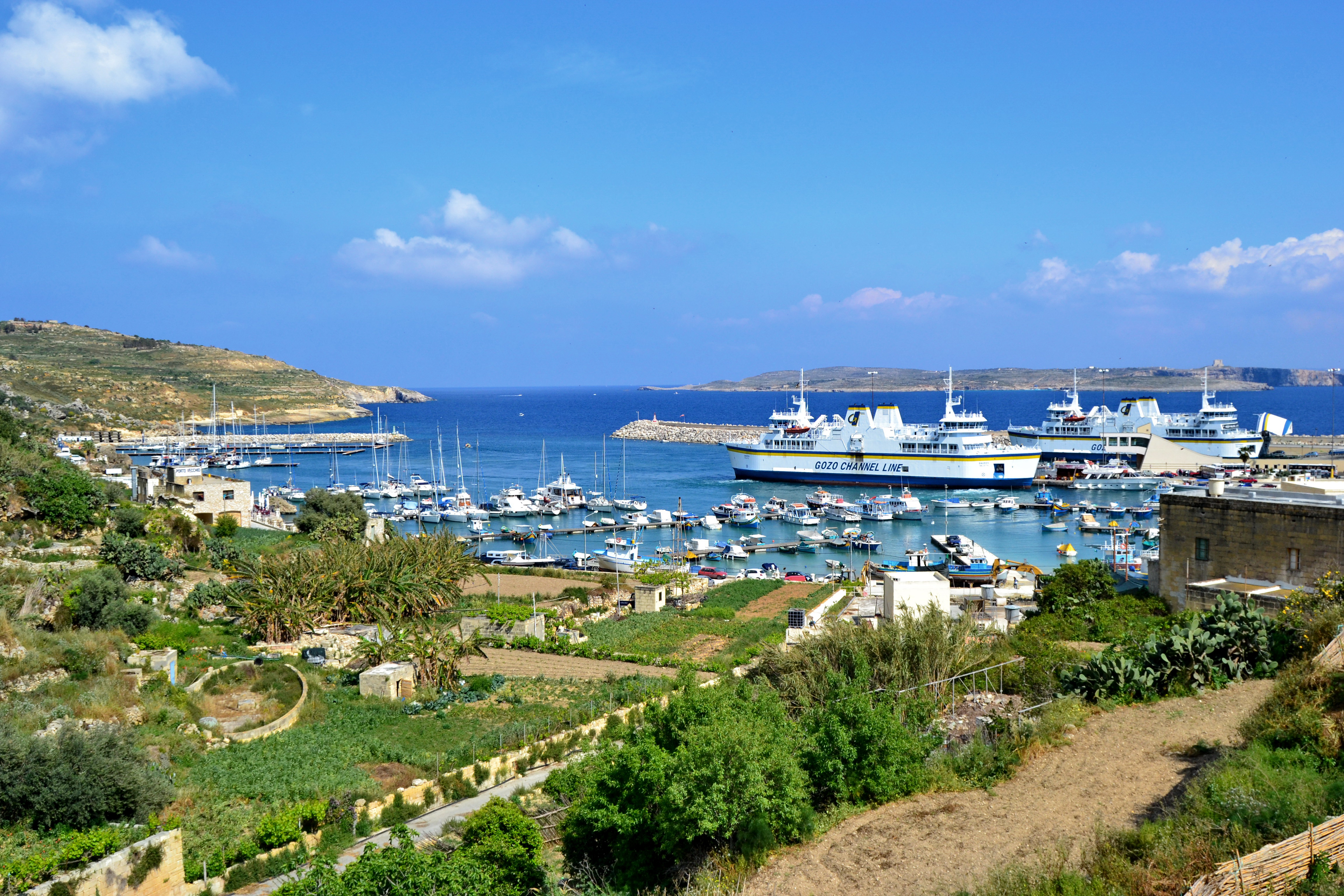 Malte, Gozo, port de Mgarr & ferrys & Comino
