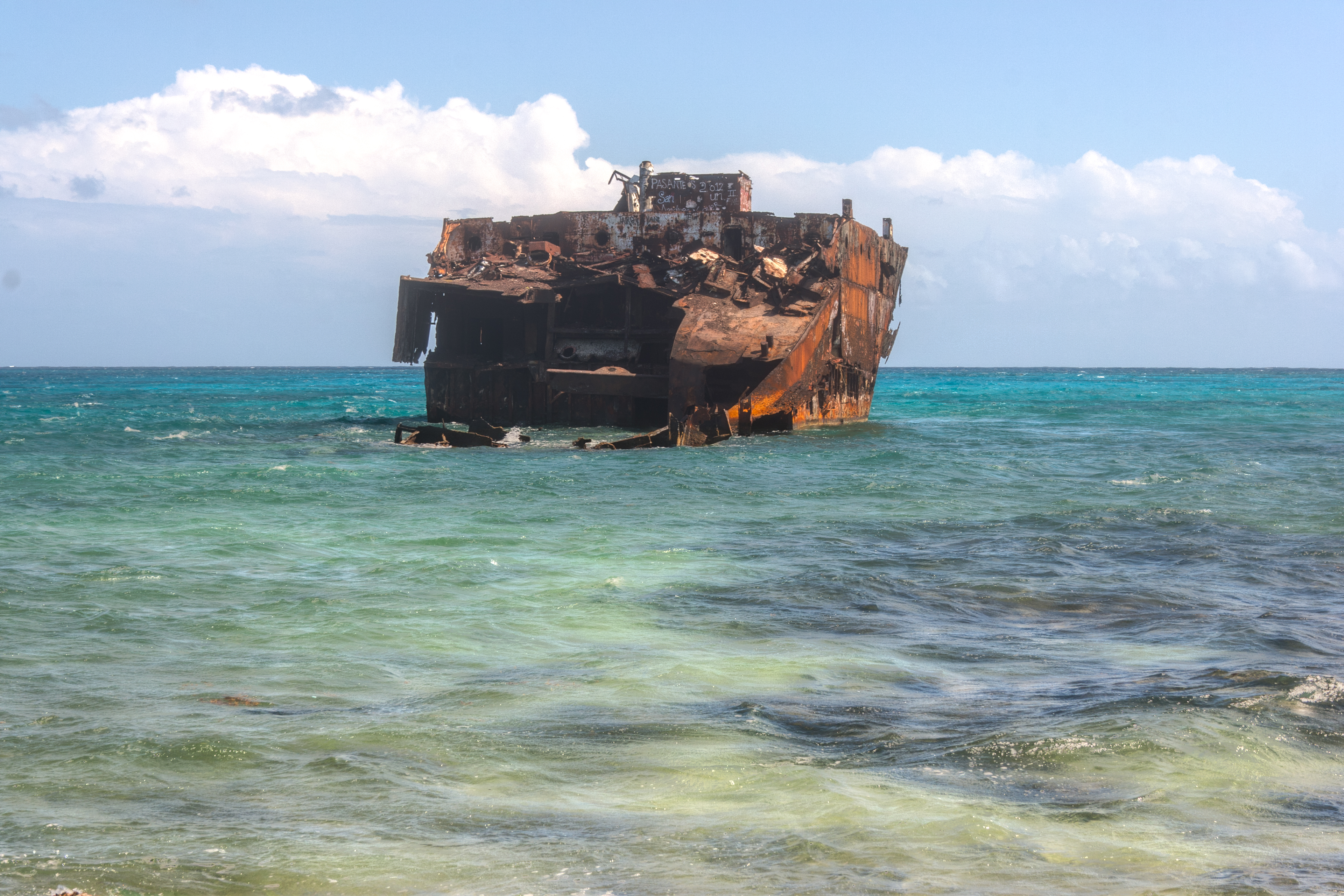 Old Ship in Rocky Cay (8325691768)