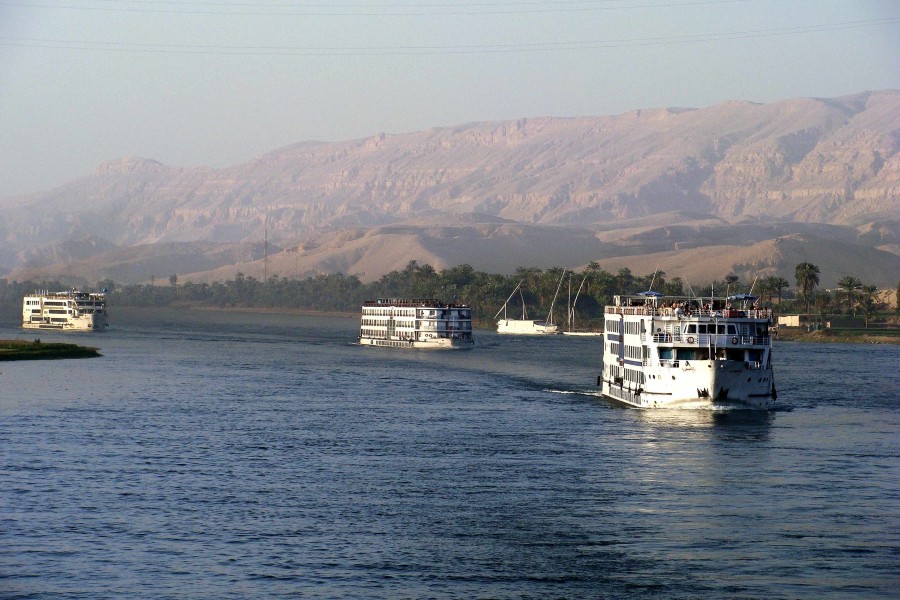 008 Passenger ships of Egypt, Edfu, Nile river 2010