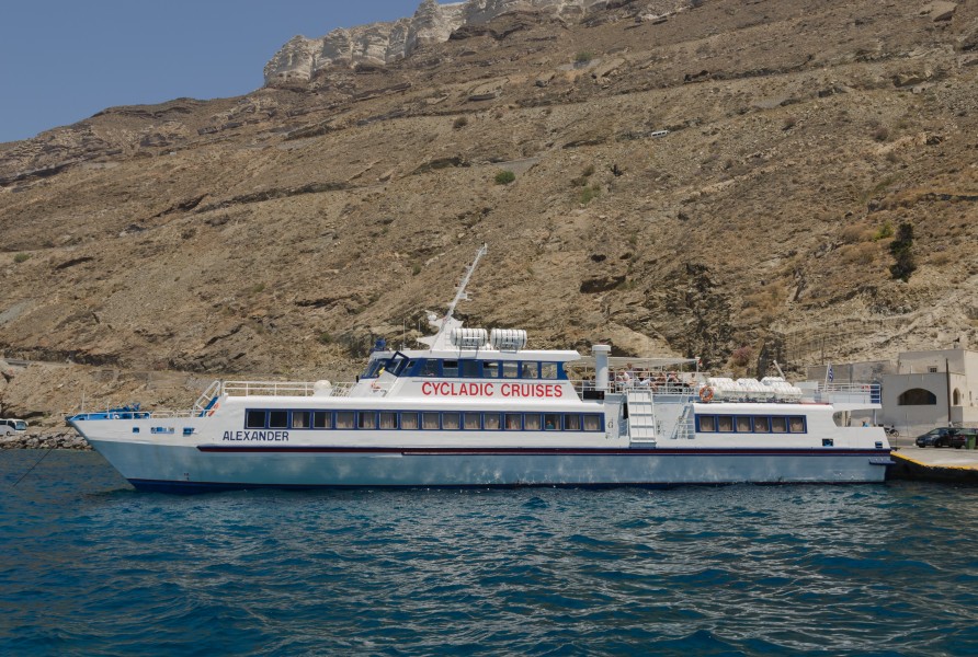Alexander - Cycladic Cruises tour ship - Santorini - Greece - 01
