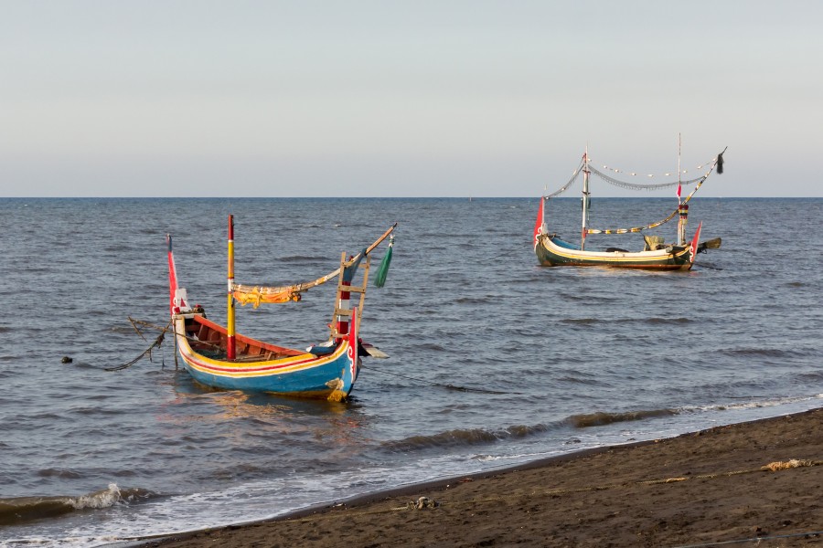 Boats at Duta Beach, Paiton, Probolinggo, East Java, 2017-09-14