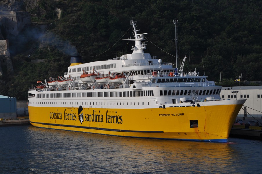 Corsica and Sardinia ferries in port Vado Ligure