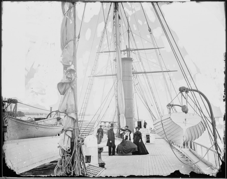 Deck view of steamer 