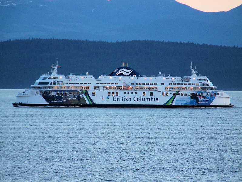 Ferry Coastal Inspiration in Strait of Georgia
