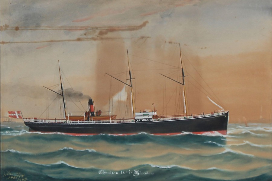 Geo Johansen - The Danish Steamship Christian IX
