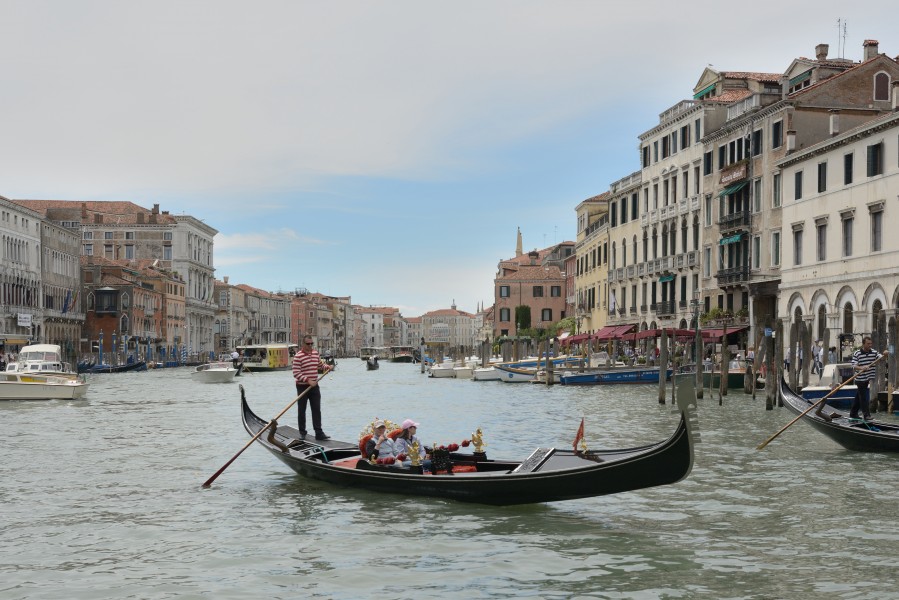 Gondola on the Canal Grande in Venice