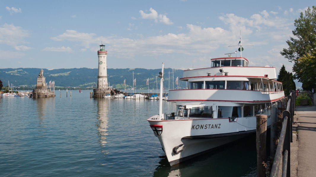 Lindau Harbor Lake Constance MS Konstanz 01
