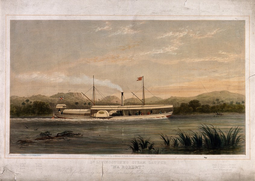 Ma Robert, D. Livingstone's steam boat on which he explored Wellcome V0018833