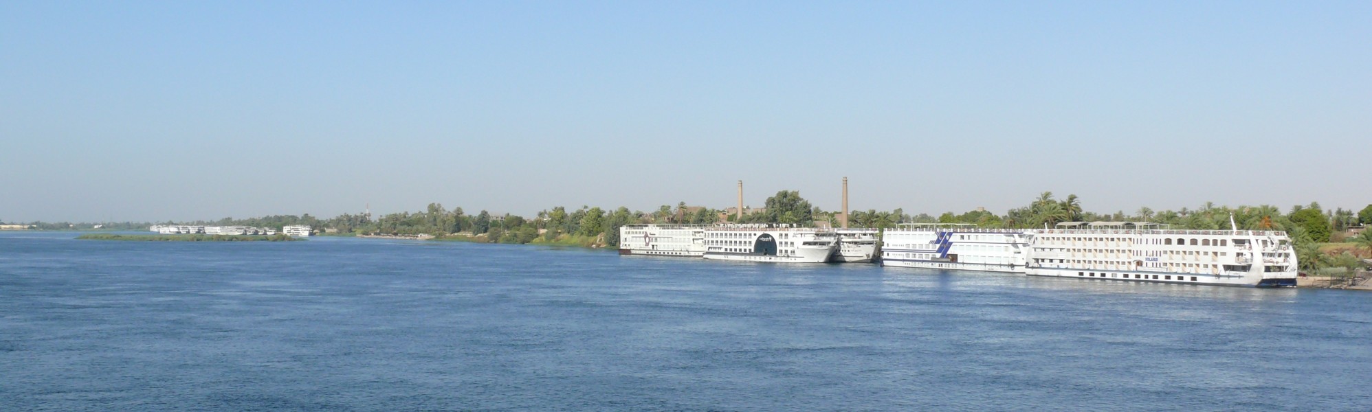 Nile cruise ships in Luxor 01