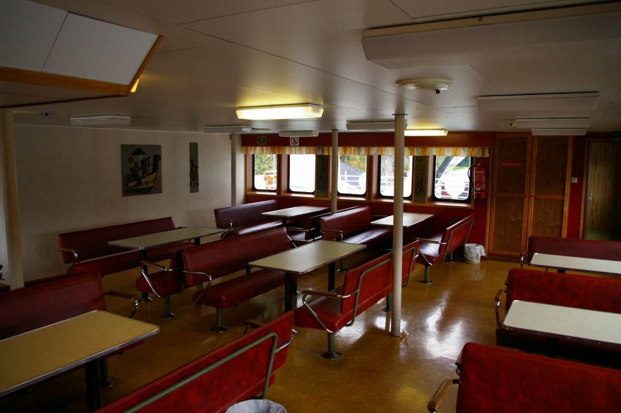Old Norwegian ferry interior