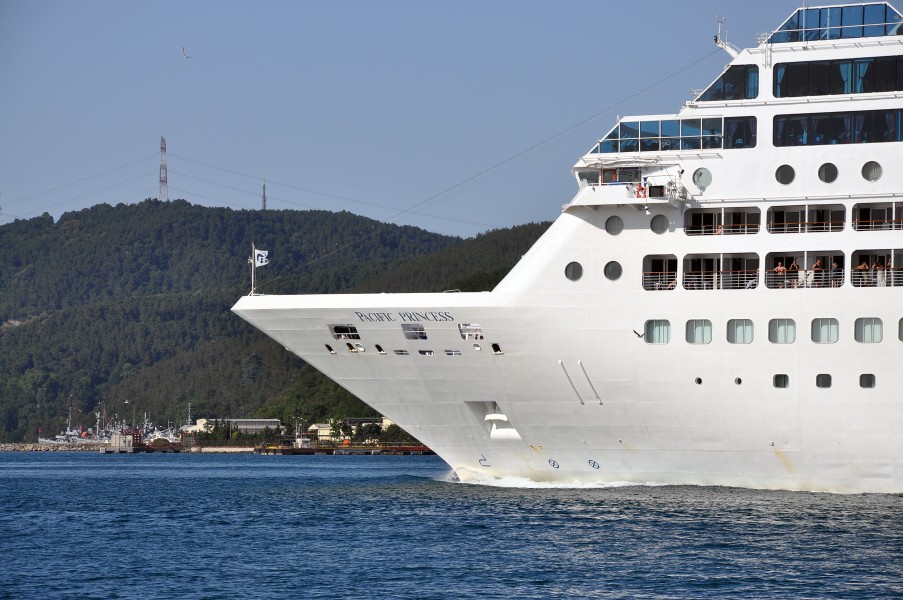 Pacific Princess cruiser on the Bosphorus, Turkey 002