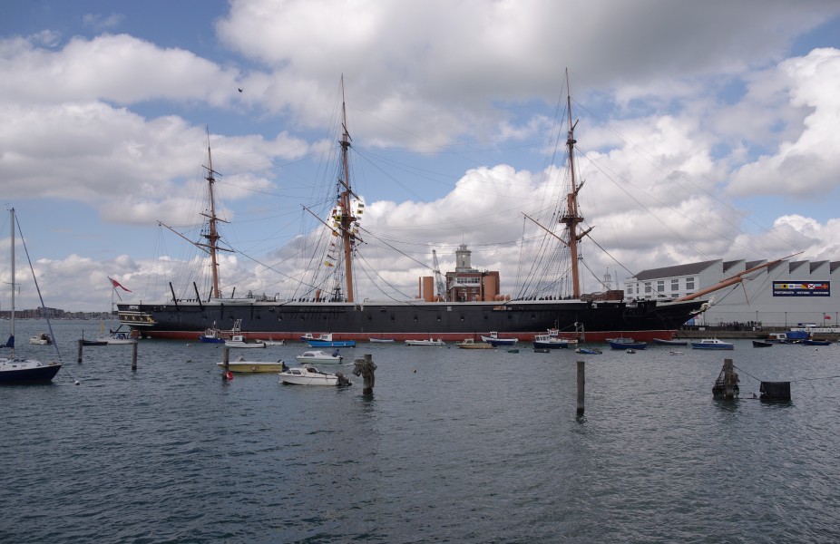 Portsmouth MMB 02 Royal Naval Dockyard - HMS Warrior