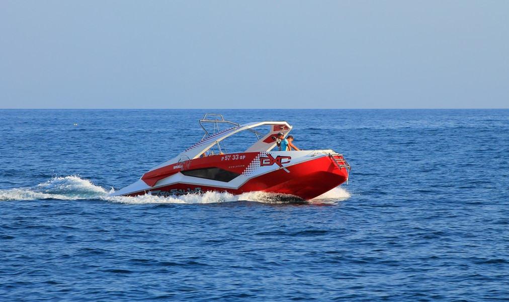 Red-White boat