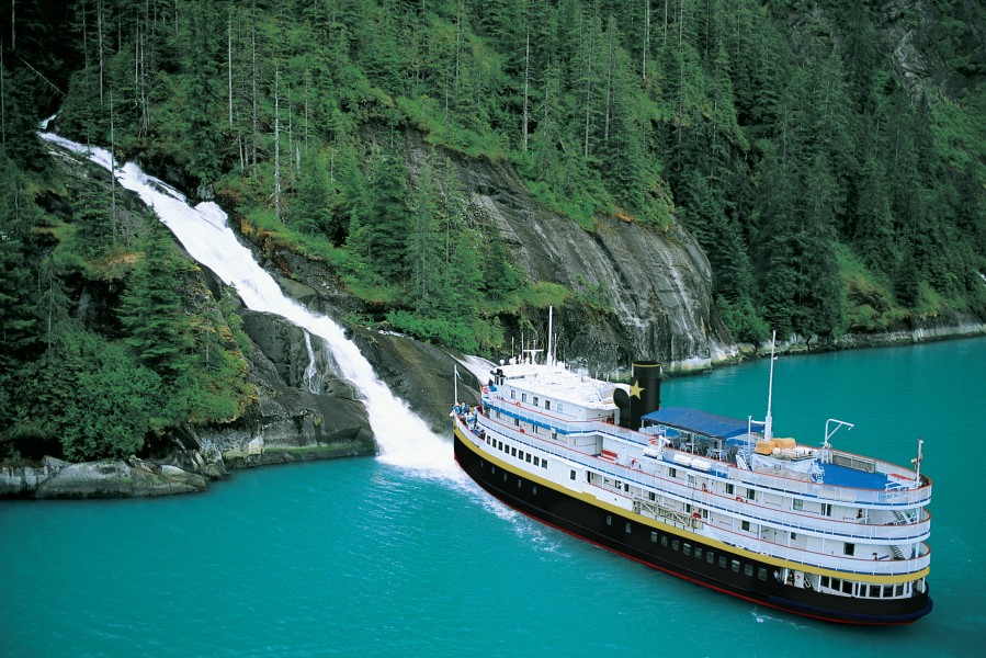 S.S. Legacy in SE Alaska (waterfall)