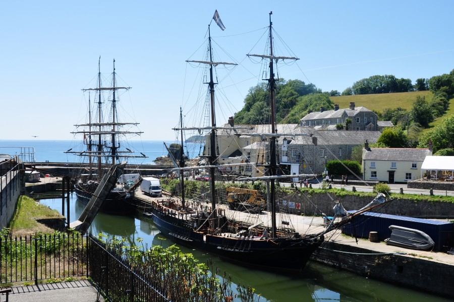 Ships in Charlestown harbour