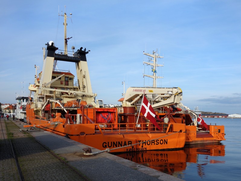 Stern view of ship Gunnar Thorson