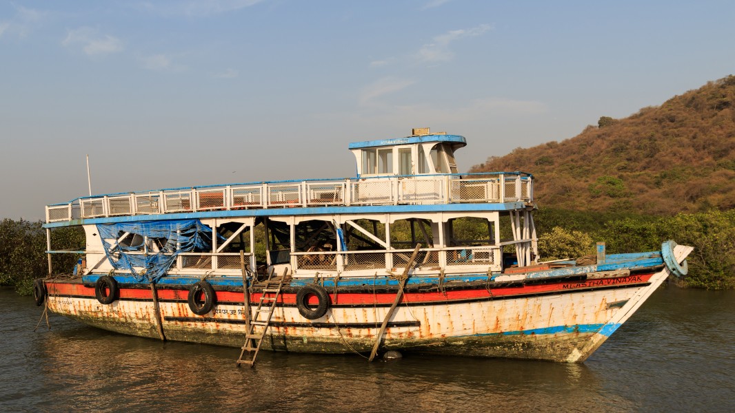 Thane Creek and Elephanta Island 03-2016 - img30 abandoned ferry