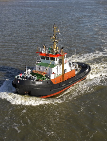 Tugboat (Bugsier 3) in the Port of Bremerhavan (2009)