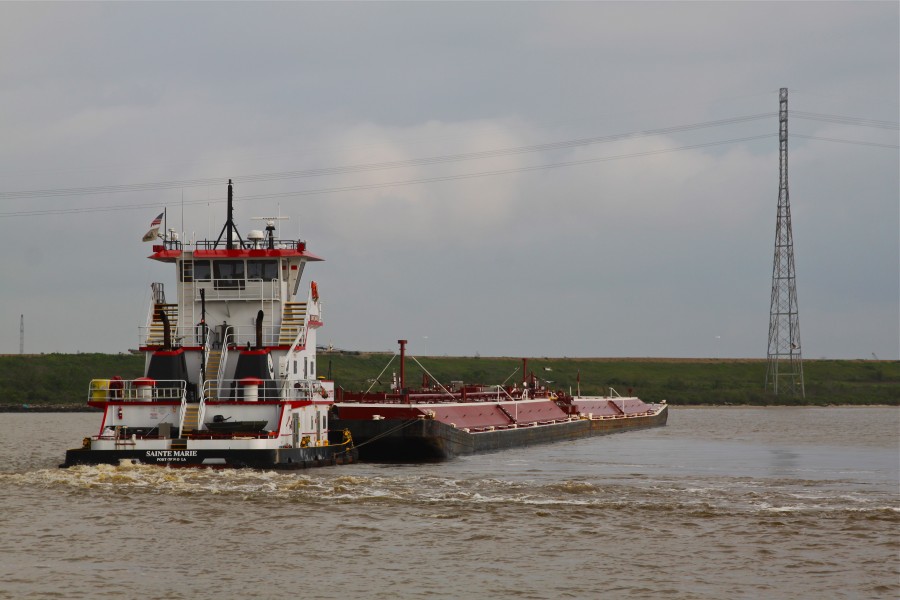 Tugboat Sainte Marie in the Houston Ship Channel