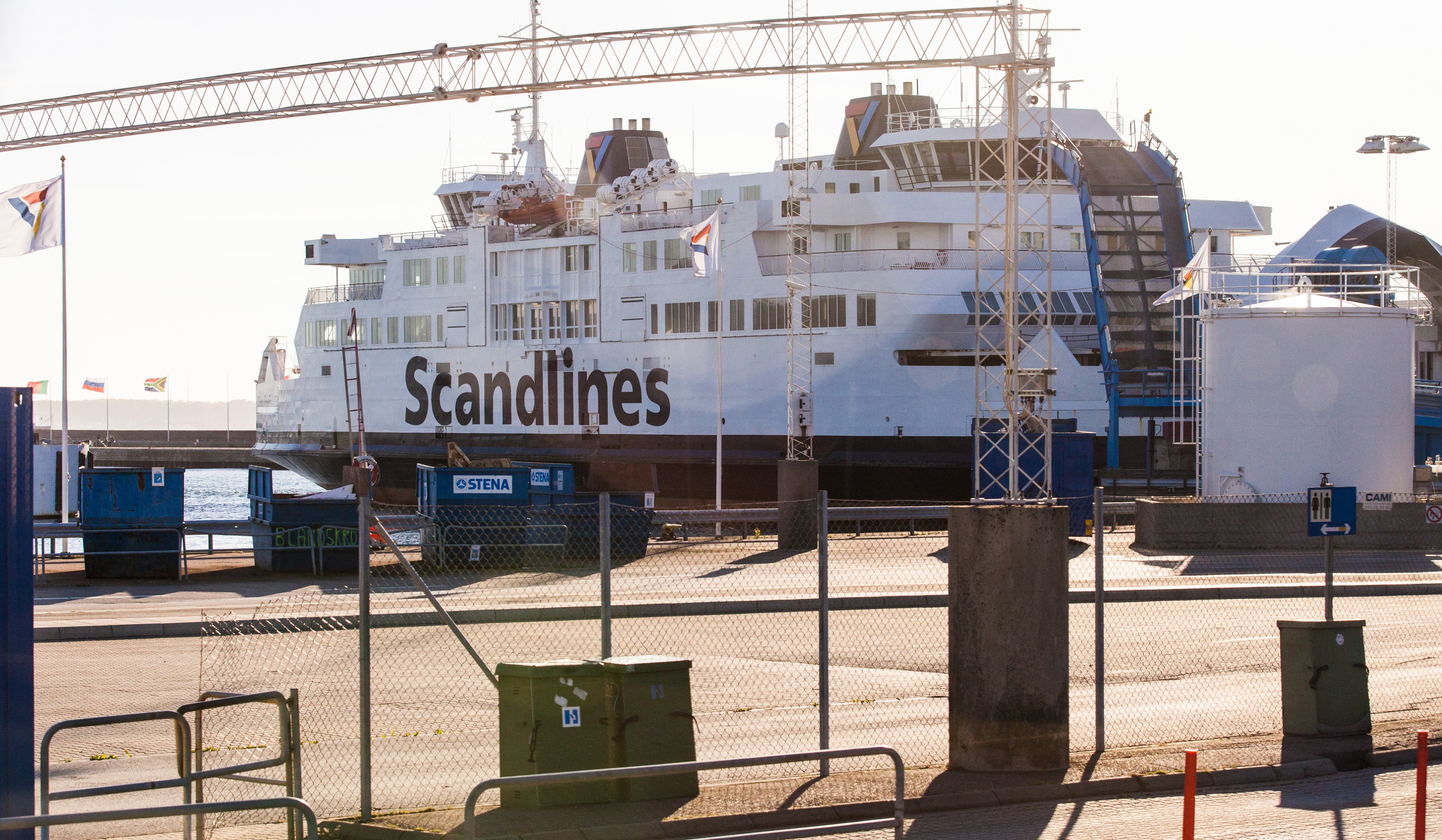 a Scandlines ship in Helsingborg city, Sweden, June 2014, picture 4
