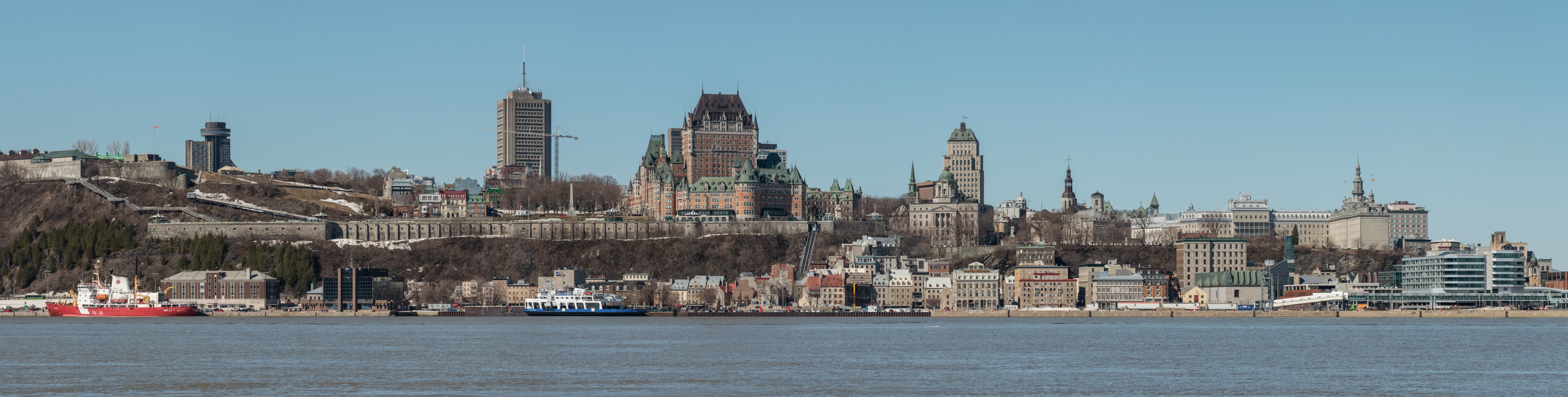 Panoramic View of Québec, as seen from Lévis 20170414 1