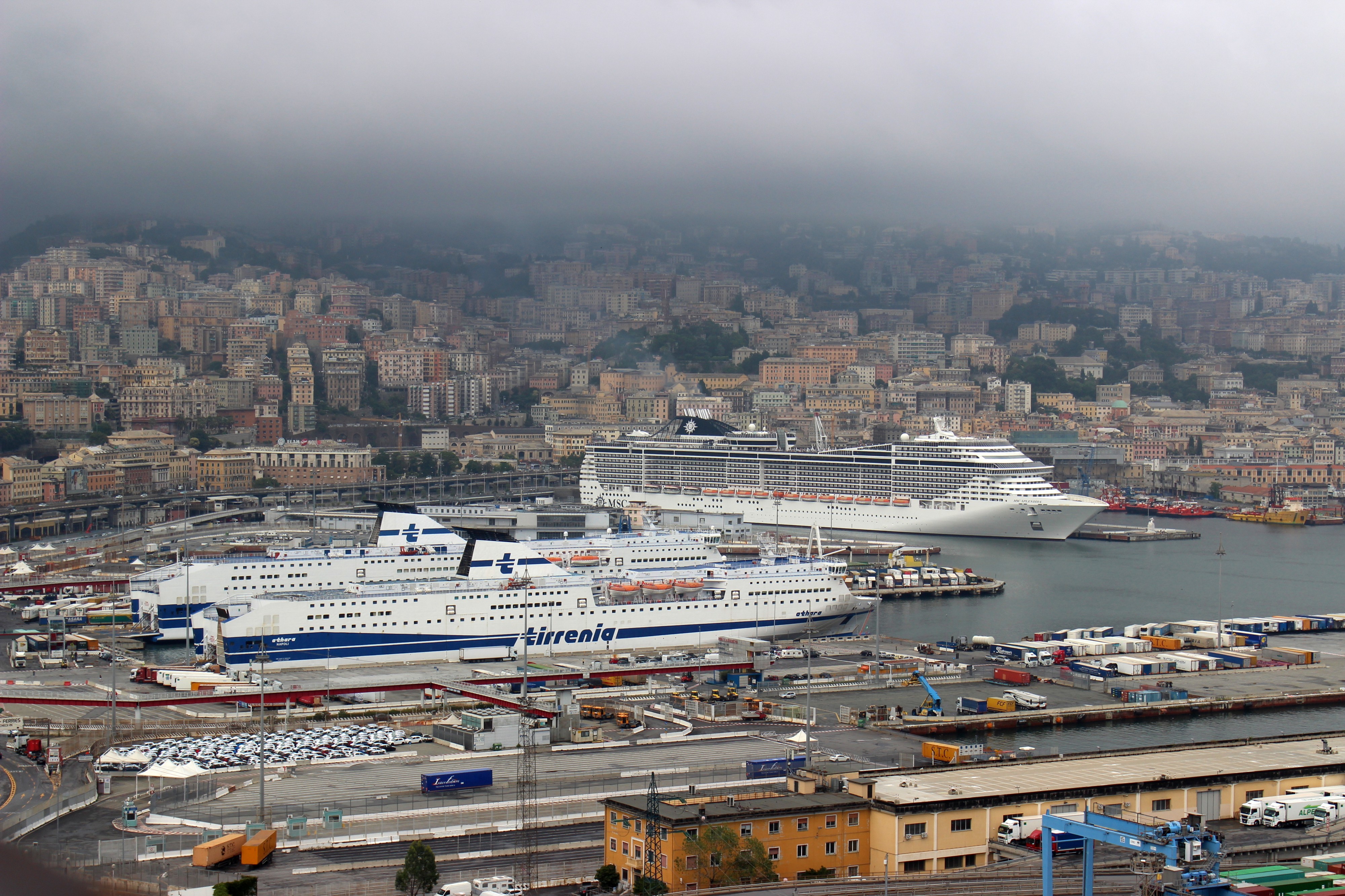 Ships in Genoa Harbour 01