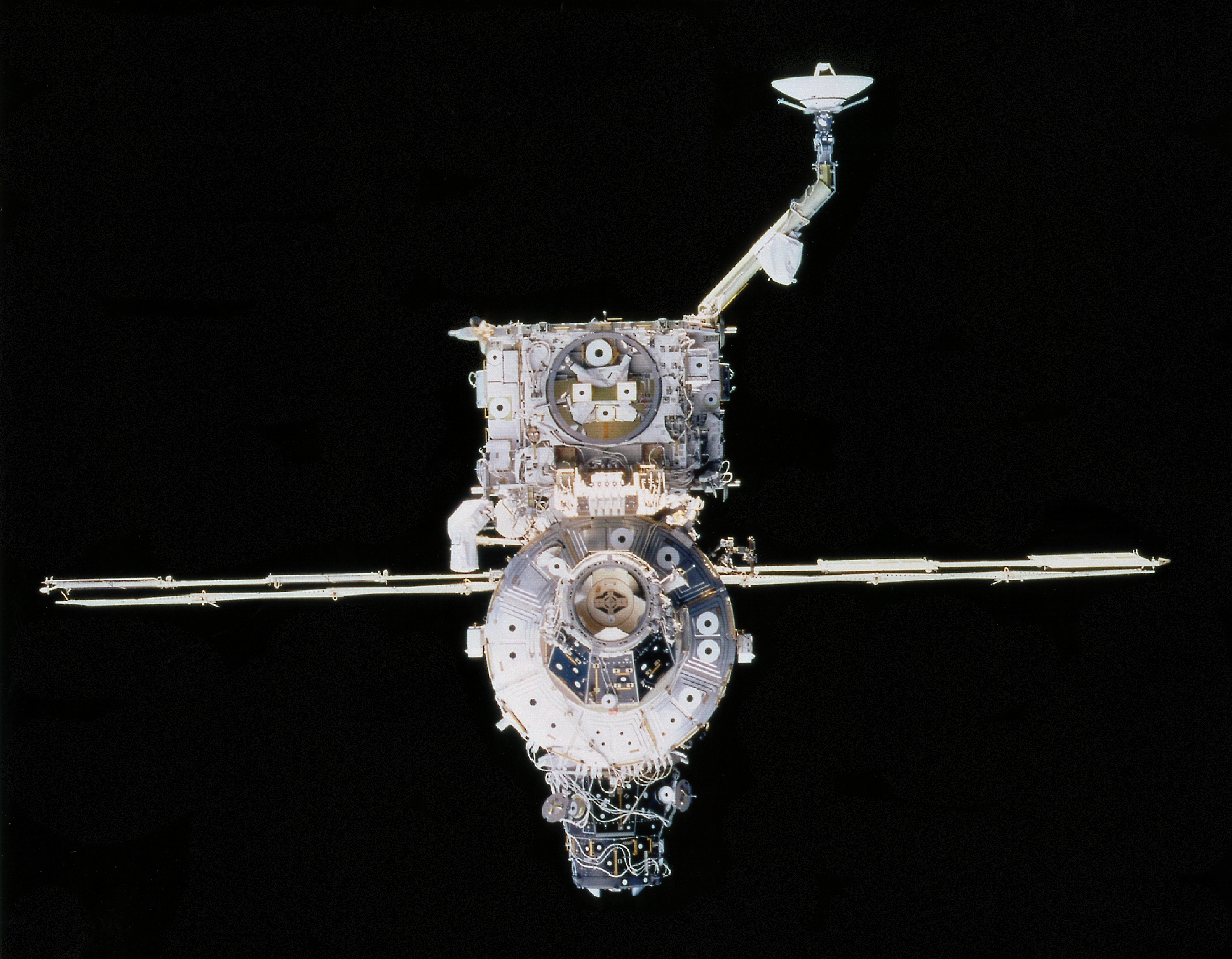 ISS Unity and Z1 truss structure from STS-92