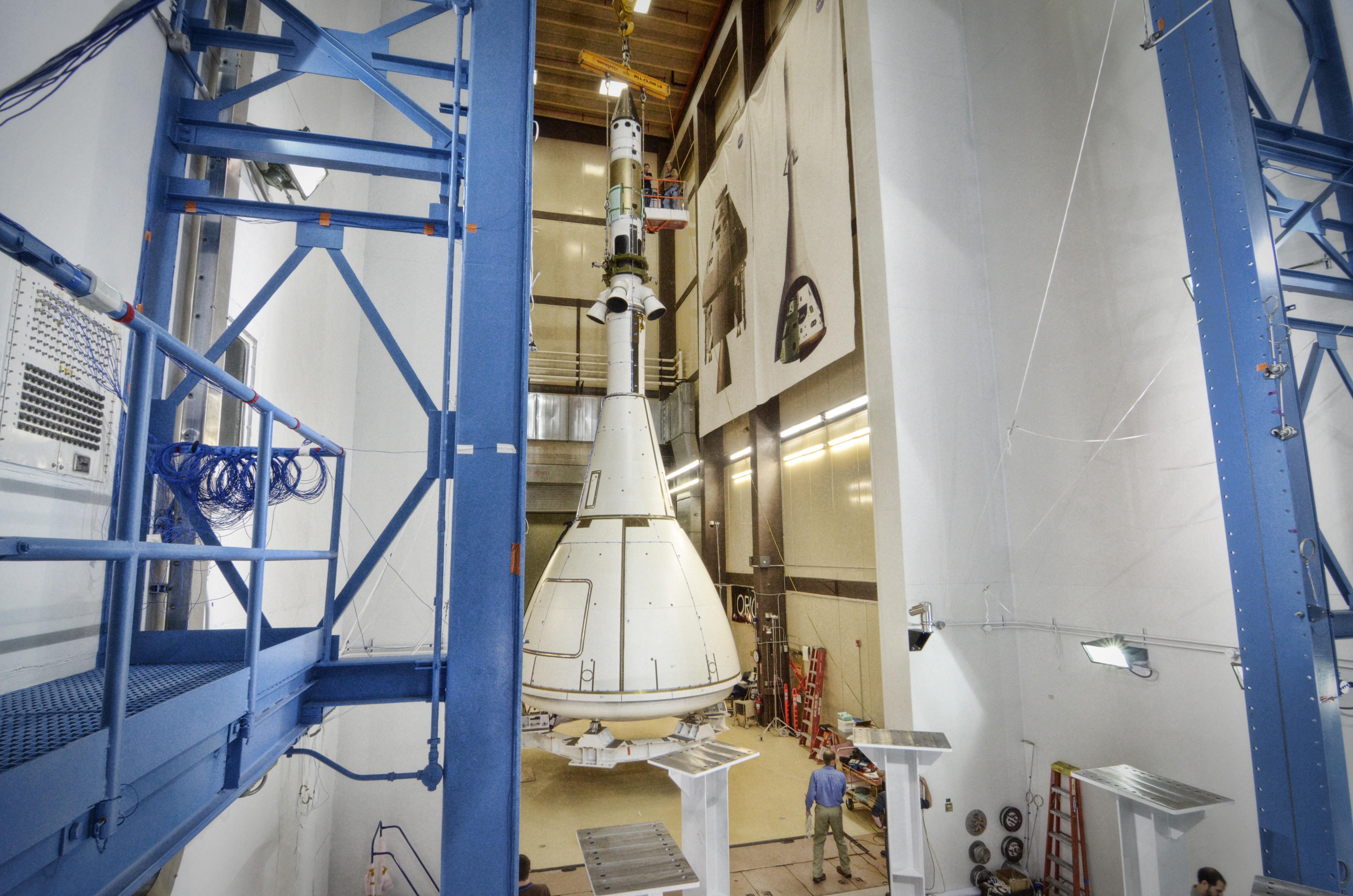 Orion Prepares for Next Round of Acoustic Testing