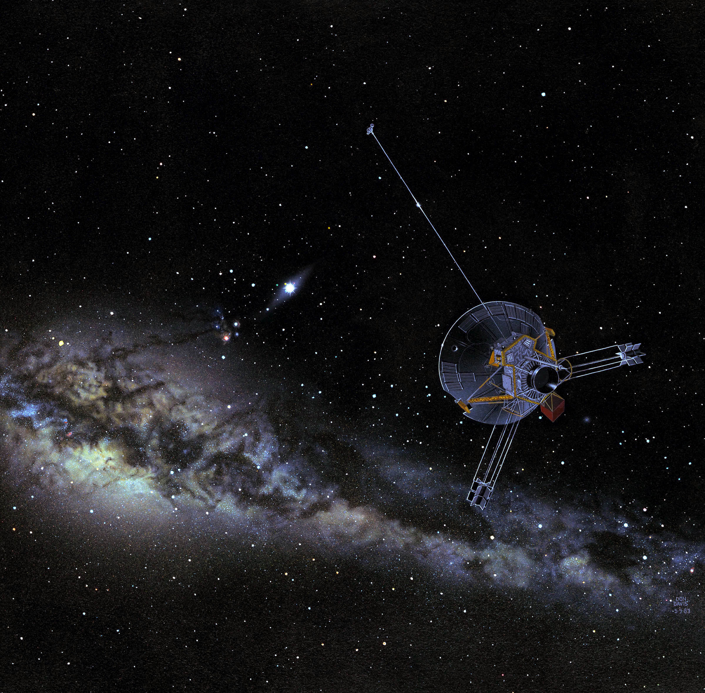 Pioneer 10 or 11 in outer solar system