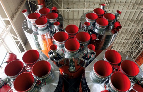 The Soyuz TMA-5 spacecraft is mated to its booster rocket in a processing hangar at the Baikonur Cosmodrome in Kazakhstan October 11, 2004, in preparation for its rollout to the launch pad October 12 and its liftoff October 14 to carry astronaut Leroy Chiao, Expedition 10 commander and NASA International Space Station (ISS) science officer; cosmonaut Salizhan S. Sharipov, RussiaвЂ™s Federal Space Agency Expedition 10 flight engineer and Soyuz commander; and Russian Space Forces cosmonaut Yuri Shargin to the ISS. Building 112, Baikonur Cosmodrome, Kazakhstan.